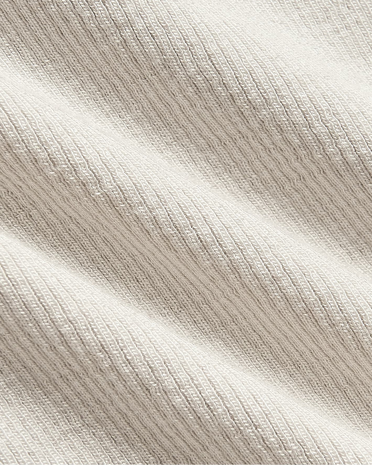 Womens Oatmeal Ribbed 3/4 Sleeve Scoop Neck Tee